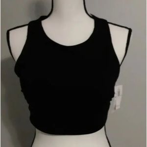 Old Navy Active Medium Support White Stripe Removable Cups NWT Sport Bra XS